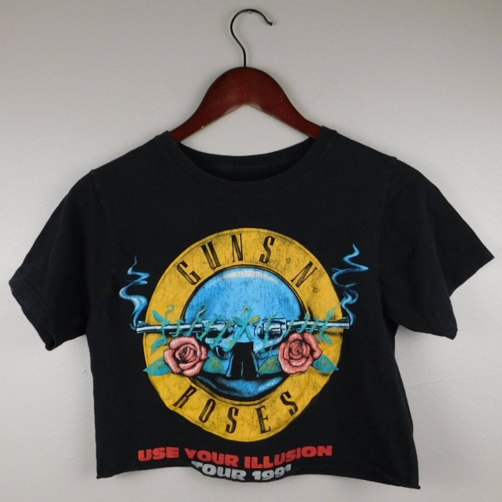 Guns N' Roses 1991 Use Your Illusion Tour Shirt - CROP TEE